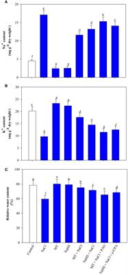 Relative effects of melatonin and hydrogen sulfide treatments in mitigating salt damage in wheat